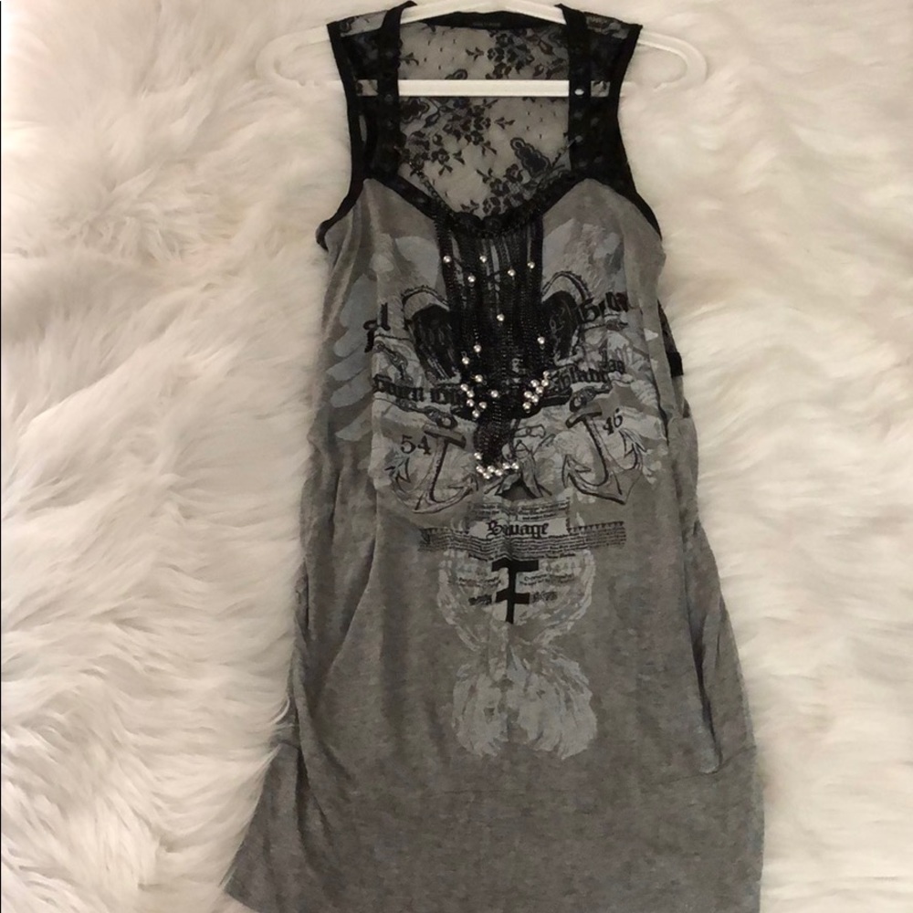 Gorgeous Salvage Gray Dress